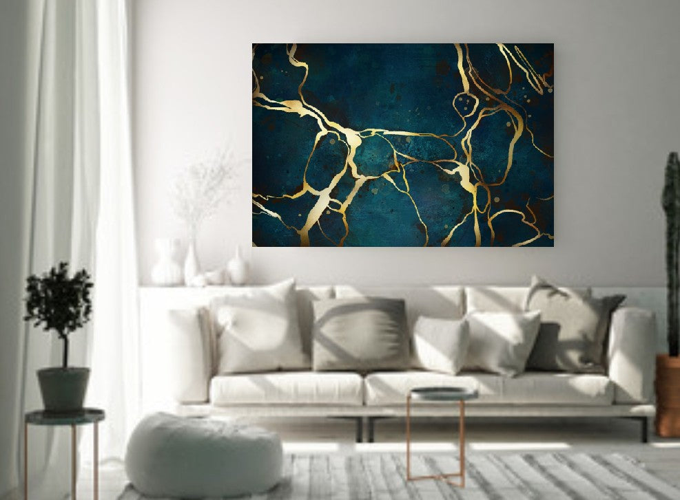 Golden Creek - Acrylic Wall Art - Art Boutike