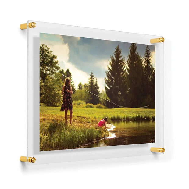 Double Panel Acrylic Floating Wall Frames - 21 X 27 (FOR 18 X 24 ART)