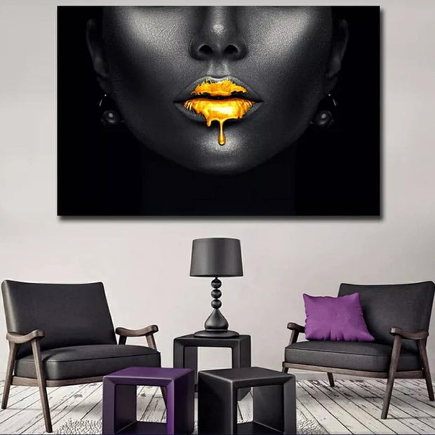 Golden Kiss - Acrylic Wall Art - Art Boutike