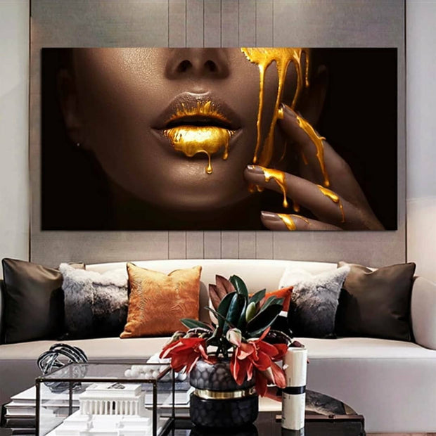 Golden Drip  - Acrylic Wall Art - Art Boutike