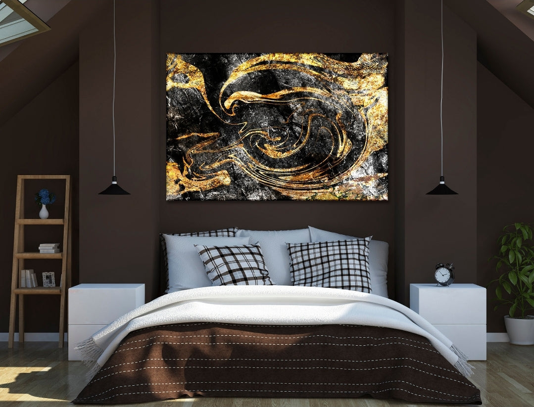 Golden Arcs - Acrylic Wall Art - Art Boutike