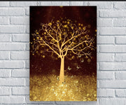 Golden Tree - Acrylic Wall Art