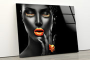 Orange Lips - Acrylic Wall Art