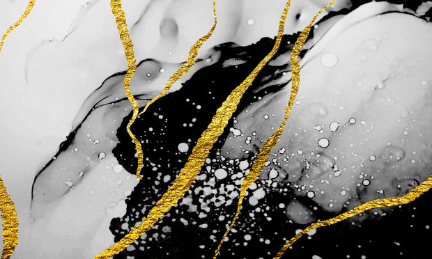 Gold Chains - Tempered Glass Wall Art - Art Boutike